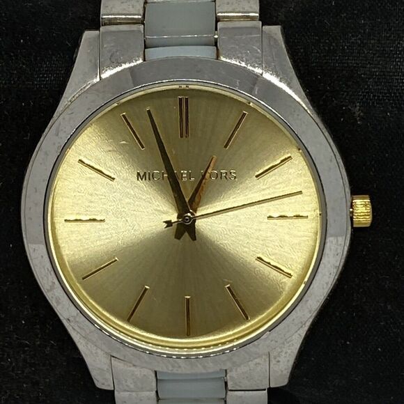 Michael Kors MK4295 Women's Stainless Steel Analog Gold Dial Quartz Watch WO680 - Picture 2 of 12